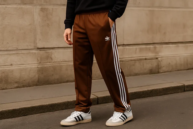 Slim kopen: waar let je op bij de bruine Adidas broek firebird