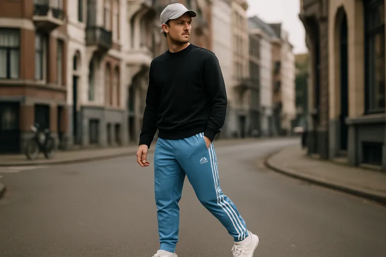 Zo draag je de blauwe Adidas broek van sport tot streetwear