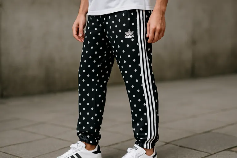 Wat is de Adidas stippen broek