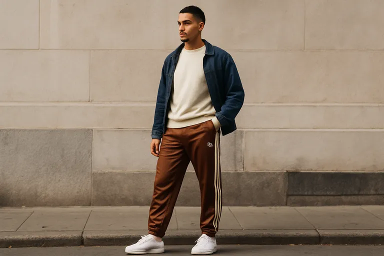 Bruine Adidas firebird broek: zo combineer je 'm met moeiteloze streetstyle en retro flair