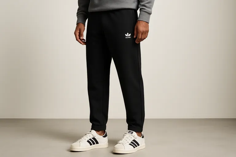 Wat is een Adidas broek zonder strepen