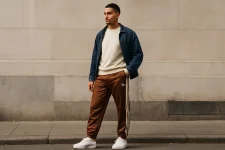 Bruine Adidas firebird broek: zo combineer je 'm met moeiteloze streetstyle en retro flair