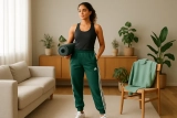 Van workout tot weekend: maak van een groene Adidas broek de ster van je outfit